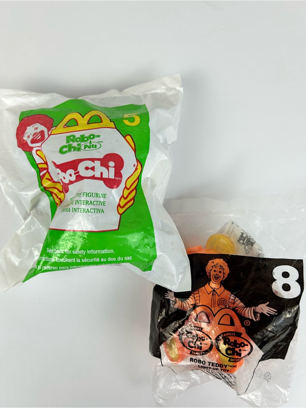 FINAL SALE! McDonald's 2001 2002 Robo-Chi Poo-Chi & Robo Teddy Sealed Happy Meal